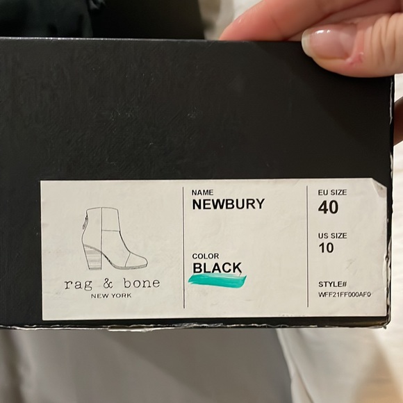 NWT - rag and bone Newburyport black boots (size 10) - Picture 3 of 6